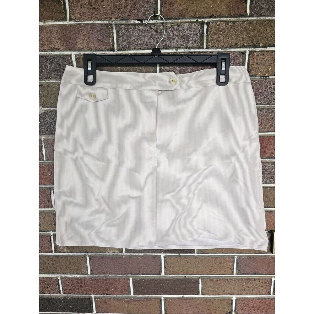 Briggs New York SKORT Womens Sz 16 Stretch Skirt Shorts Golf Tennis Stripe